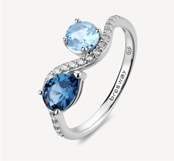 Anello Brosway Donna FANCY - CLOUD LIGHT BLUE in Argento Cubic Zirconia FCL138C - FCL138C